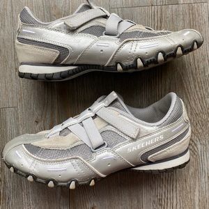 Skechers Gray and White Athletic Shoes